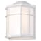 Nuvo LED Cage Lantern Fixture, White Finish with White Linen Acrylic 62/1396 - alternate 7